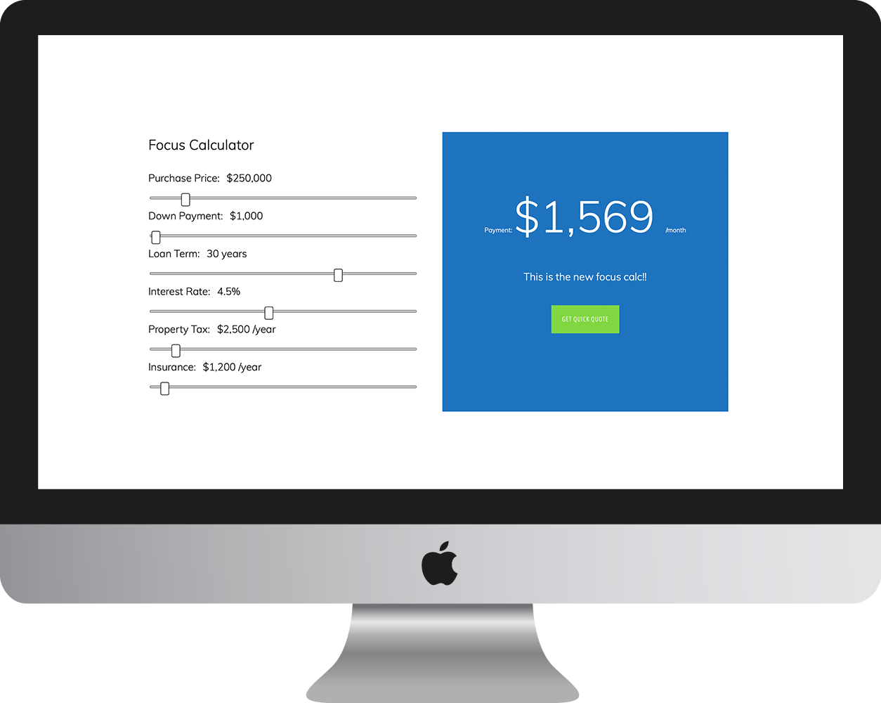 WPrequal Focus Mortgage Calculator